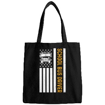 Discover School Bus Driver American Flag School Bus Driver Bags
