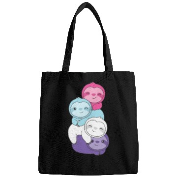 Discover Multisexual Flag Pride Lgbtq Cute Sloths Bags