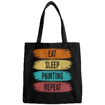 Discover Eat Sleep Painting Repeat Bags
