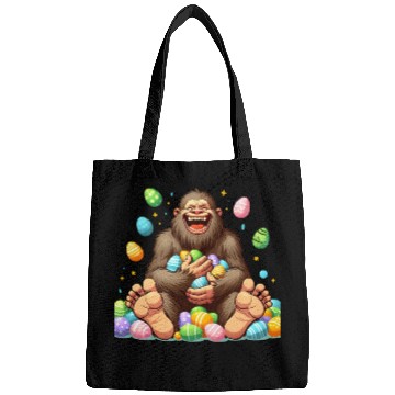 Discover Colorful Easter Eggs Surrounding Bigfoot Bags