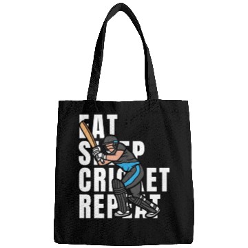 Discover Eat Sleep Cricket Repeat Bags