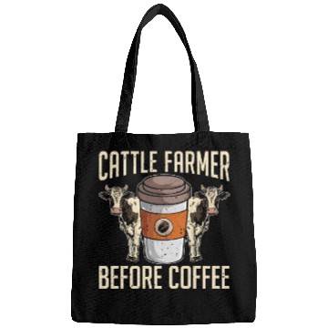 Discover Cattle Farmer Before Coffee Farmer Coffee Lover Bags