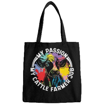 Discover Cattle Farmer My Passion My Cattle Dairy Farmer Bags