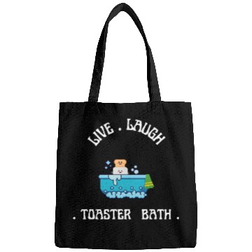 Discover live laugh toaster bath Bags
