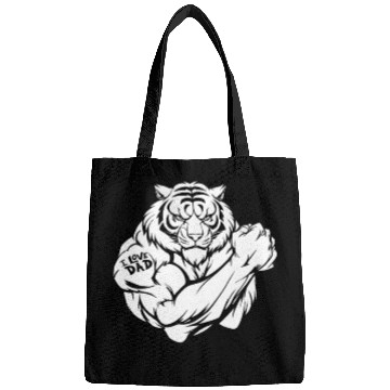 Discover Tiger Biceps Tattoo I Love Dad Bags