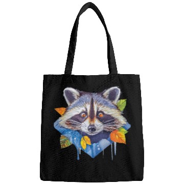 Discover Autumn Raccoon: A Watercolor Wilderness Bags