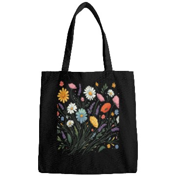 Discover Botanical Bliss Wildflower Bouquet Nature Lover Bags