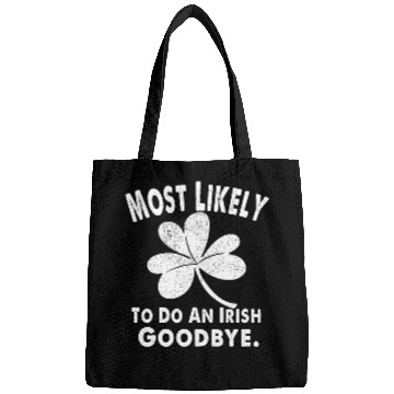 Discover Irish Goodbye Lucky Clover Design Bags