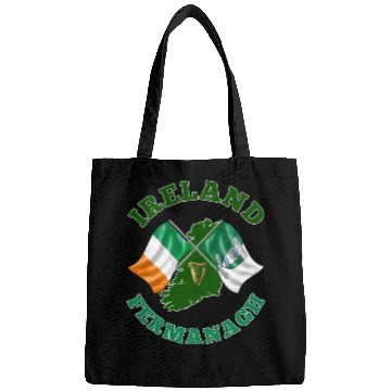 Discover Fermanagh Ireland Irish Flag and County Flag Bags