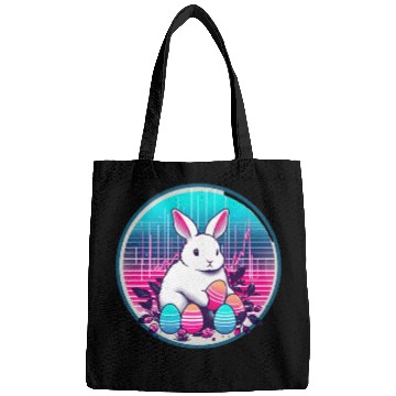Discover White Easter Bunny with Eggs Bags