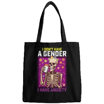 Discover I Don't Have A Gender I Have Anxiety Non Binary Bags