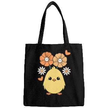 Discover Chick Chicken Spring Flowers Summer Easter Garden Bags