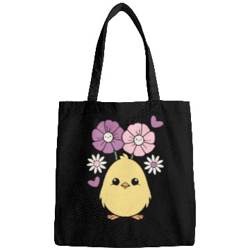 Discover Chick Chicken Spring Flowers Summer Easter Garden Bags