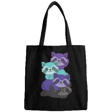 Discover Alexigender Flag Pride Lgbtq Cute Raccoon Bags