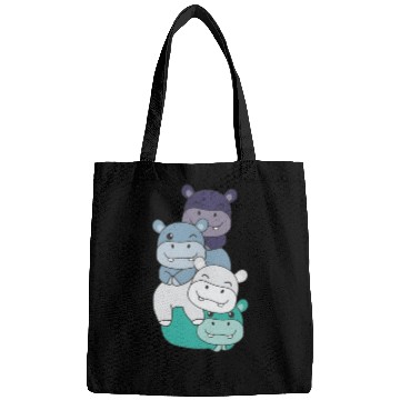 Discover Oriented Aroace Flag Pride Lgbtq Cute Hippo Bags