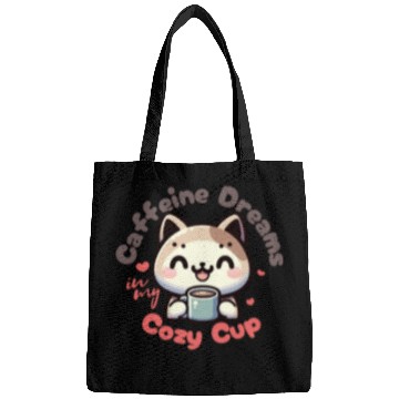 Discover Caffeine Dreams Cat Delight Bags