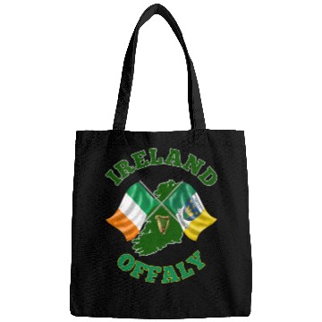 Discover Offaly Ireland Irish Flag and County Flag Bags