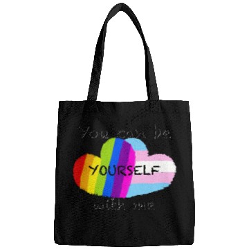 Discover Pride hearts - You can be yourself with me Bags