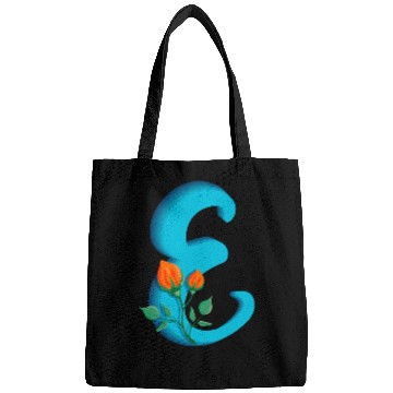 Discover Three dimensional capital letter E rose monogram Bags