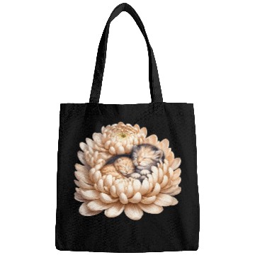 Discover Kittens Sleeping In Flower Bags