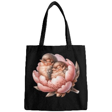 Discover Birds Sleeping In Flower Bags