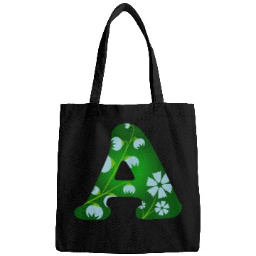Discover Monogram with capital letter A and bellflowers Bags