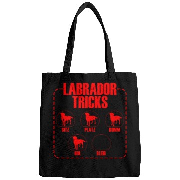 Discover LABRADOR TRICKS Funny Labrador Retriever Dog Bags