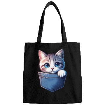 Discover Meowy in a pocket Bags