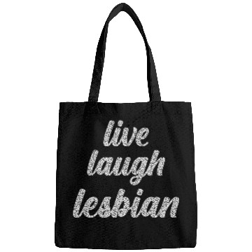 Discover Live Laugh Lesbian - Leopard Themed LGBTQIA+ Bags