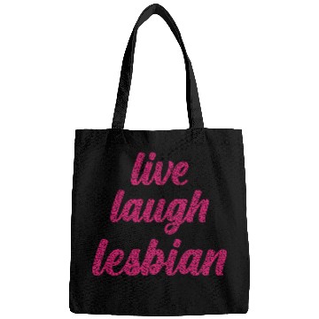 Discover Live Laugh Lesbian - Leopard Themed LGBTQIA+ Bags