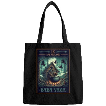 Discover Baba Yaga The Hermit Tarot Card Pagan Witch Bags