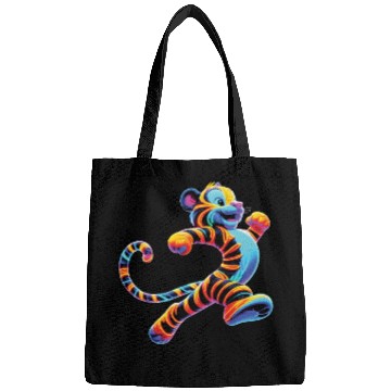 Discover Fun neon tiger (Dark better) Bags