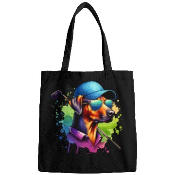 Discover Rhodesian Ridgeback Golfer Golf Course Dogs Bags