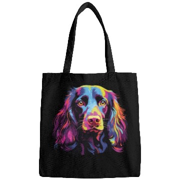 Discover Watercolor Colorful Boykin Spaniel Bags