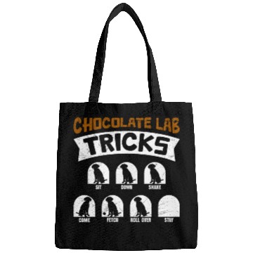 Discover Labrador Funny CHOCOLATE LAB TRICKS Stubborn Bags