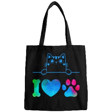 Discover i love cat Bags