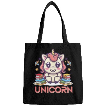 Discover Cute school unicorn cartoon Bags design