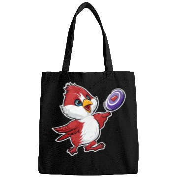 Discover Cardinal Frisbee Fun: Vibrant Cardinal Design for Bags