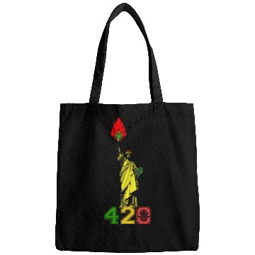 Discover Humoristic 420 Liberty Herb Weed Marijuana Design Bags