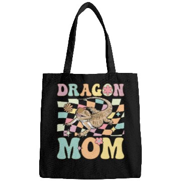 Discover Dragon Mom Groovy Bearded Dragon Lizard Lover Bags