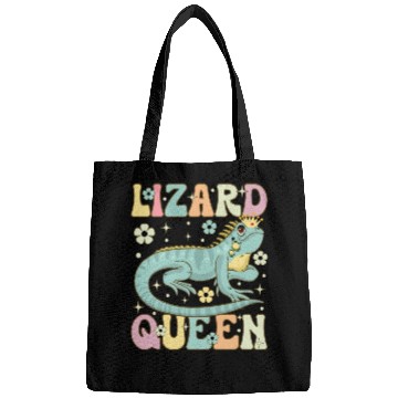 Discover Lizard Queen Groovy Bearded Dragon Lizard Lover Bags