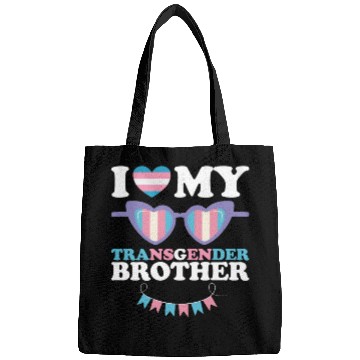 Discover I Love My Transgender Brother Family Trans LGBTQ Bags
