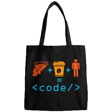 Discover Programmer Coder Computer Nerd Geek Coding Funny Bags