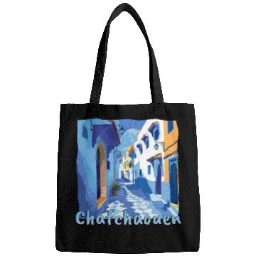 Discover Chefchaouen Morocco Blue City Old Town Bags
