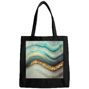 Discover Teal Agate Geode Stone Bags