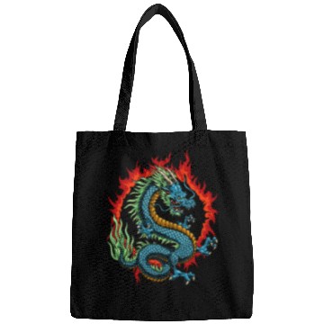 Discover Angry Japanese Dragon Bags