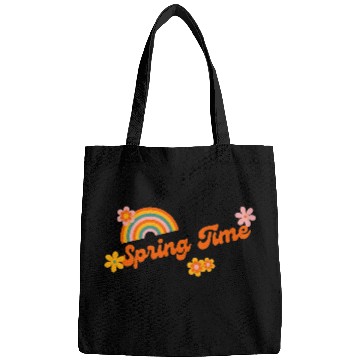 Discover Funny Retro Colorful Funny spring time groovy cute Bags