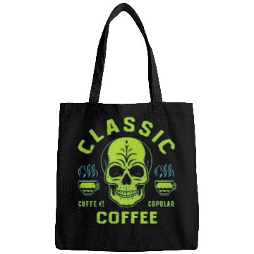 Discover coffee classic skull Bags