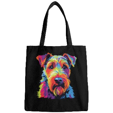Discover Watercolor Colorful Welsh Terrier Bags
