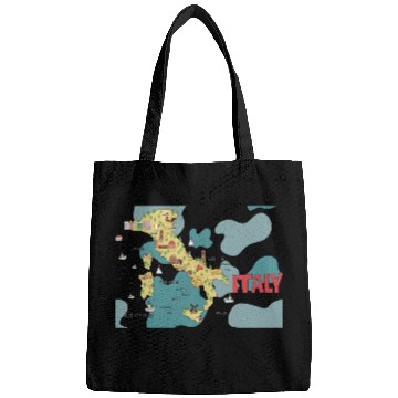 Discover City Illustrations Italy World Map Travel Map Bags